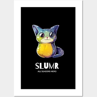 Funny outfit for slimy, pear, cat, bat, gift "SLUMR" Posters and Art